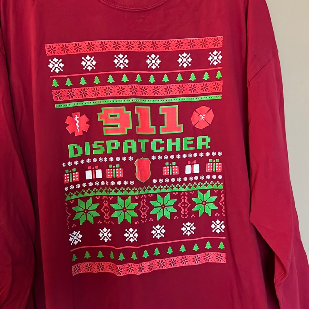 911 Dispatcher Christmas tee